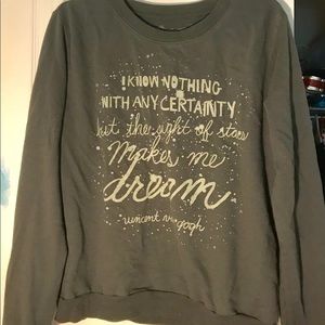 sweater w/ quote